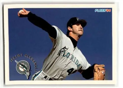 1994 Fleer Update U135 Jeremy Hernandez Florida Marlins Baseball Card Original Gloss