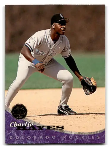 1994 Leaf #134 Charlie Hayes NM Near Mint baseball card with original gloss, Rockies