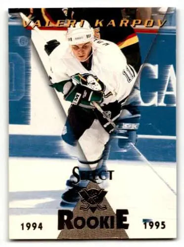 1994 Select #183 Valeri Karpov Anaheim Mighty Ducks Hockey Card original gloss EX