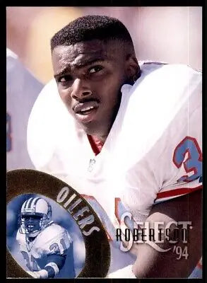 Marcus Robertson Houston Oilers trading card from 1994 Select #13, collectible football item