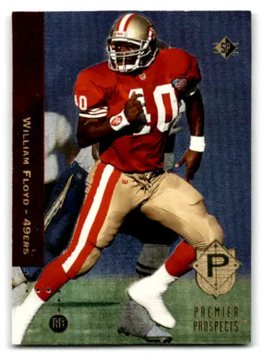 William Floyd 49ers rookie football card with original gloss from 1994 SP #14