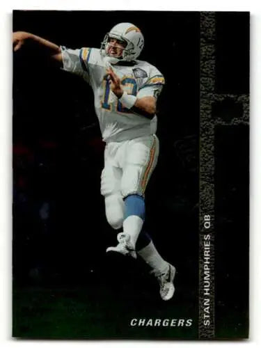 Stan Humphries San Diego Chargers football card featuring original gloss details