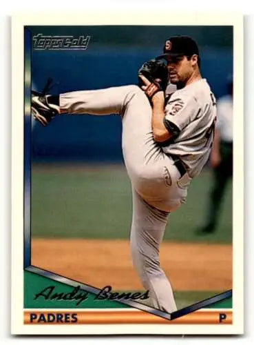 1994 Topps #70 Andy Benes San Diego Padres Baseball Card with original gloss quality