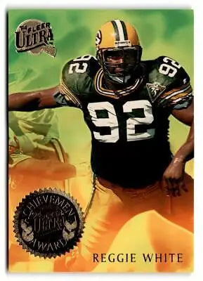 Reggie White Ultra Achievement football card from 1994 Ultra #10 collection