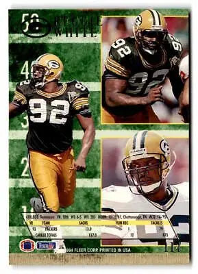 1994 Ultra #114 Reggie White trading card showcasing the legendary football player