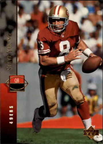 1994 Upper Deck #145 Steve Young NM-MT football card with original gloss from Simply Sandoval