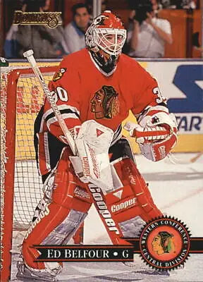 Ed Belfour Chicago Blackhawks 1995-96 Donruss #108 NHL Hockey Card EX-MT