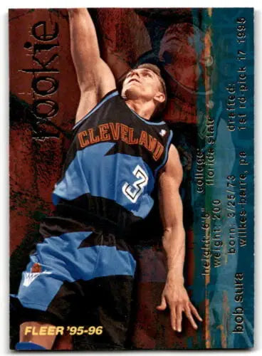 1995-96 Fleer Bob Sura rookie basketball card with original gloss from Simply Sandoval