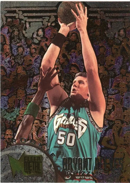 1995-96 Fleer Metal Bryant Reeves Rookie Vancouver Grizzlies Basketball Card