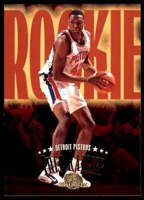 Basketball player in action on 1995-96 SkyBox Premium Theo Ratliff Rookie card