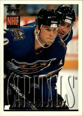 Hockey card featuring Brendan Witt Rookie from 1995-96 Topps NHL collection