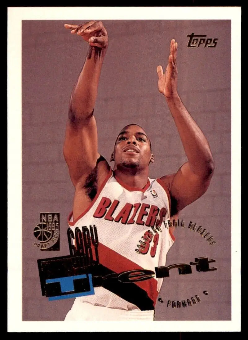 1995-96 Topps Gary Trent Rookie #206 Portland Trail Blazers Basketball Trading Card