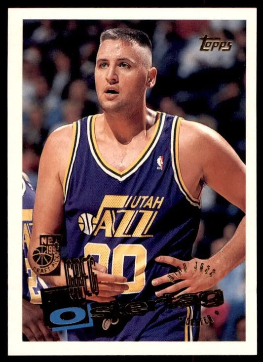 1995-96 Topps Greg Ostertag Rookie #207 Utah Jazz Basketball Trading Card