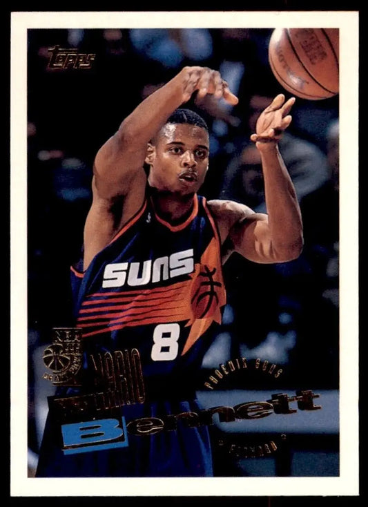 Topps Mario Bennett Rookie #214 Phoenix Suns basketball card from 1995-96