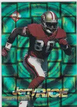 Football player in red jersey 31, featured on 1995 Collectors Edge Tech Circular Prizm card