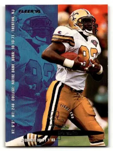 1995 Fleer #270 Irv Smith New Orleans Saints Football Card with original gloss