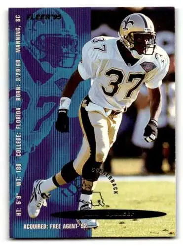 1995 Fleer #271 Jimmy Spencer New Orleans Saints Football Card with original gloss