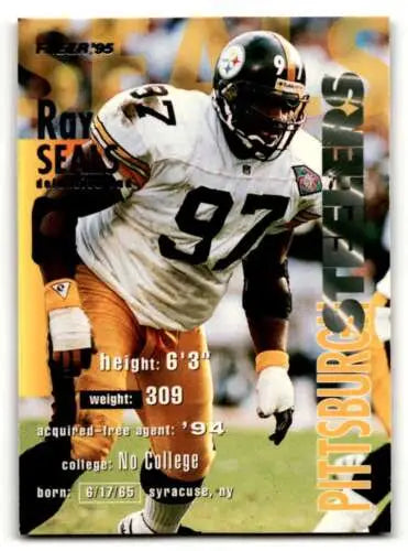 Ray Seals Pittsburgh Steelers football card with original gloss 1995 Fleer #323