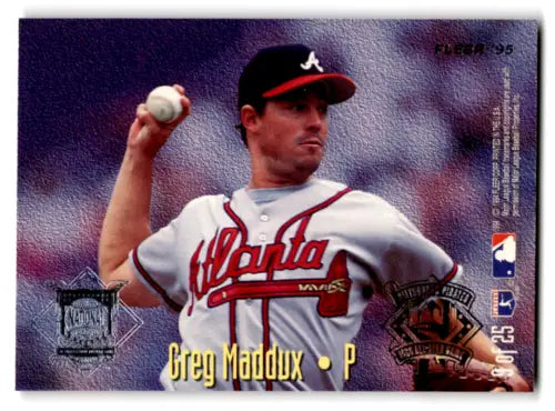 Greg Maddux Baseball Card from 1995 Fleer All Stars featuring original gloss condition