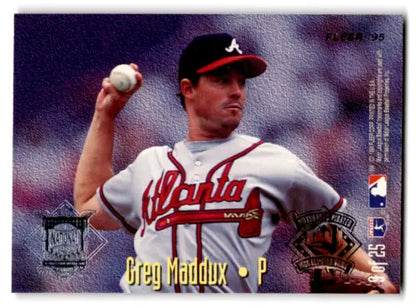 Greg Maddux Baseball Card from 1995 Fleer All Stars featuring original gloss condition