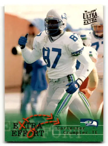 1995 Fleer Ultra #542 Carlester Crumpler football card in original gloss, Near Mint condition