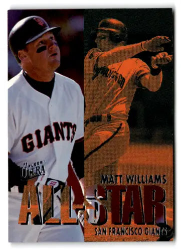 1995 Fleer Ultra All Stars #20 Matt Williams baseball card with original gloss NM