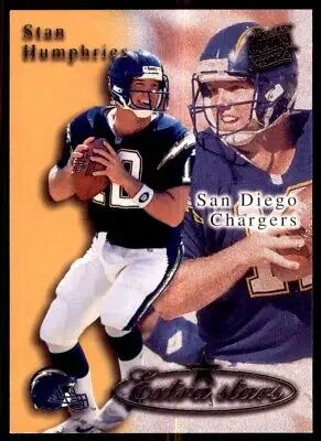 Stan Humphries football card from 1995 Fleer Ultra Extra Stars San Diego Chargers #520