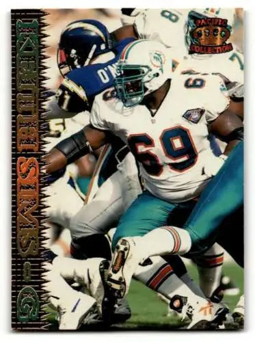 1995 Pacific #112 Keith Sims Miami Dolphins Football Card with original gloss finish