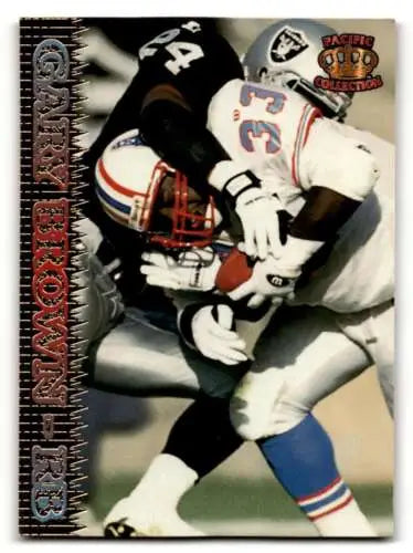 1995 Pacific #435 Gary Brown Houston Oilers Football Card with original gloss finish