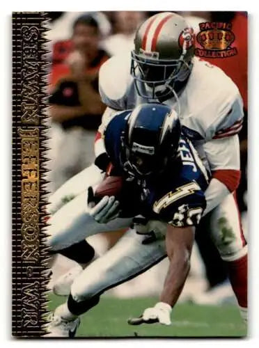 Original gloss 1995 Pacific Shawn Jefferson San Diego Chargers Football Card