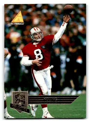 1995 Pinnacle Club Collection #2 Steve Young football card with original gloss finish