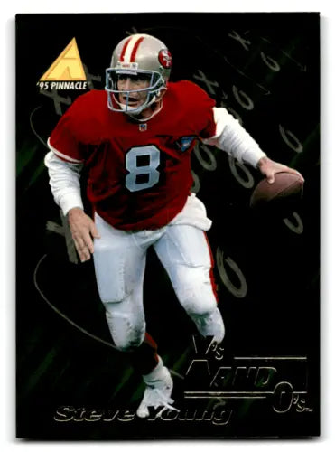 Steve Young 1995 Pinnacle Club Collection football card with original gloss, NM-MT 49ers