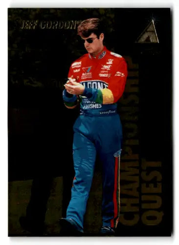 Jeff Gordon trading card from 1995 Pinnacle Zenith #78, featuring original gloss finish