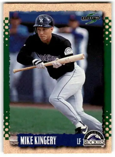 Mike Kingery 1995 Score baseball card with original gloss, Rockies ID:39050