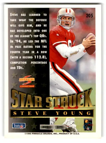 Steve Young football card 1995 Score #205 original gloss NM mint 49ers ID:67980