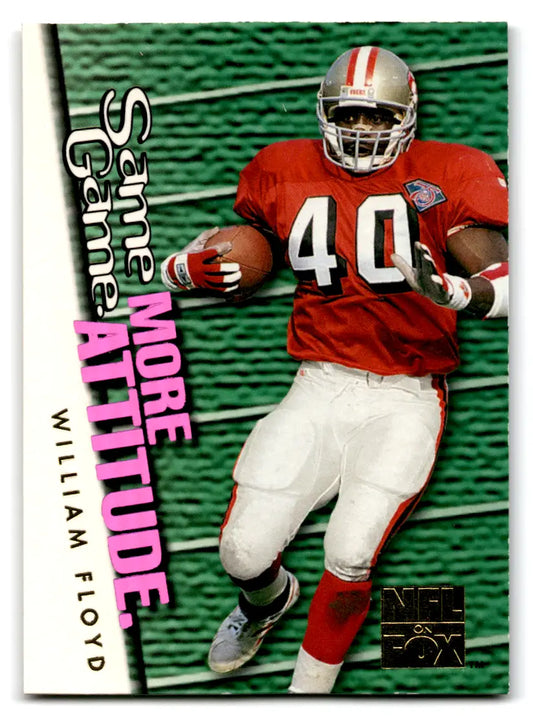 William Floyd football card from 1995 Skybox Impact with original gloss finish