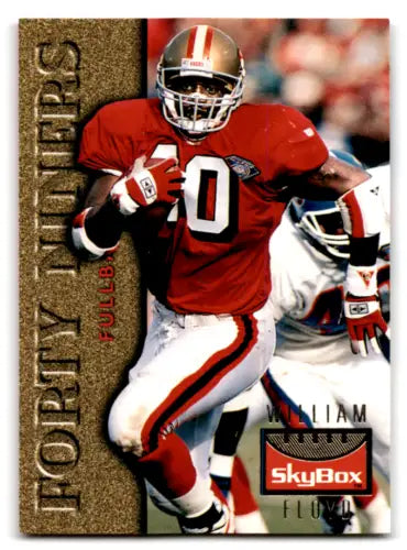 Football trading card of William Floyd from 1995 SkyBox Premium with original gloss