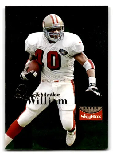 1995 SkyBox Premium Quickstrike William Floyd football trading card with original gloss