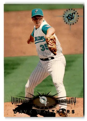 1995 Topps Stadium Club Virtual Reality #47 Dave Weathers baseball card original gloss