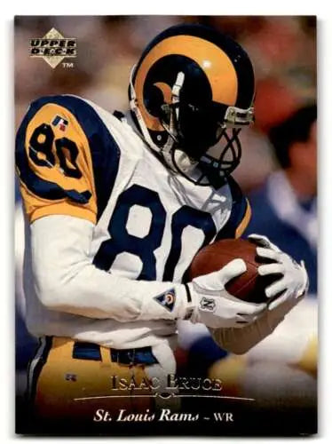 1995 Upper Deck #239 Isaac Bruce St. Louis Rams Football Card original gloss NM