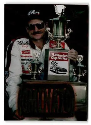 Dale Earnhardt celebrating with trophies in 1995 Wheels High Gear MD3 Dale Earnhardt