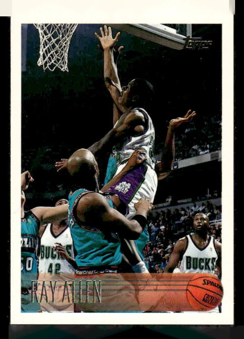 Ray Allen trading card from 1996-97 Topps #217 for basketball collectors