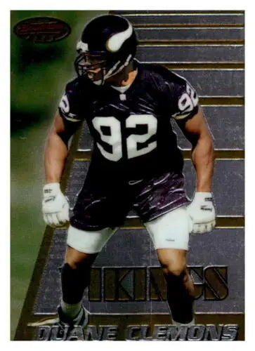 1996 Bowman’s Best Duane Clemons NM-MT RC Rookie card showcasing original gloss finish