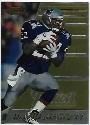 1996 Bowman’s Best #67 Dave Meggett NM-MT Patriots football card with original gloss