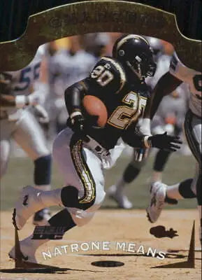 1996 Classic Pro Line DC III Natrone Means football card in original gloss condition