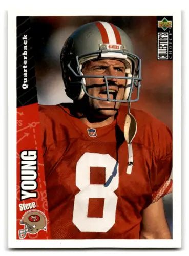 1996 Collector’s Choice #284 Steve Young football card in excellent condition for 49ers fans