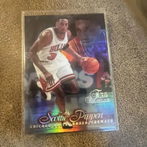 Scottie Pippen basketball card from Flair Showcase Row 1, Chicago Bulls HOF collectible