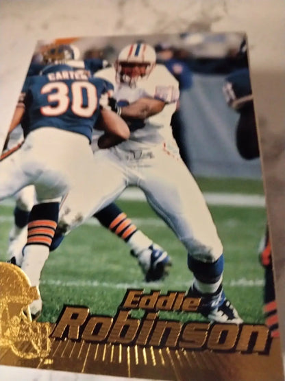 Eddie Robinson trading card from the 1996 Pacific collection featuring Houston Oilers