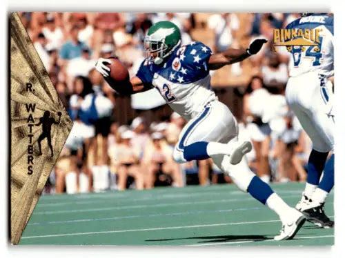 Ricky Watters running with ball on 1996 Pinnacle #79 card original gloss Eagles