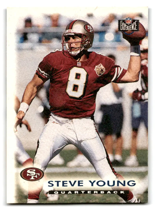 1996 Score Board NFL Experience #55 Steve Young card, original gloss, collectible value